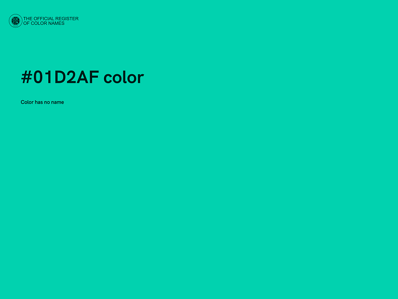 #01D2AF color image