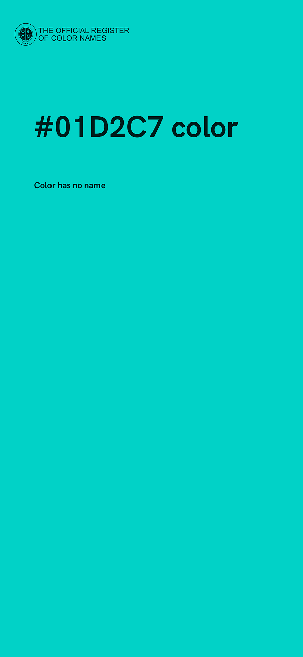 #01D2C7 color image