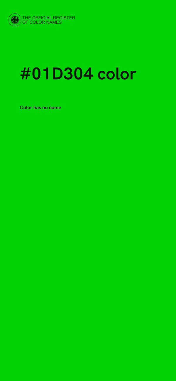 #01D304 color image