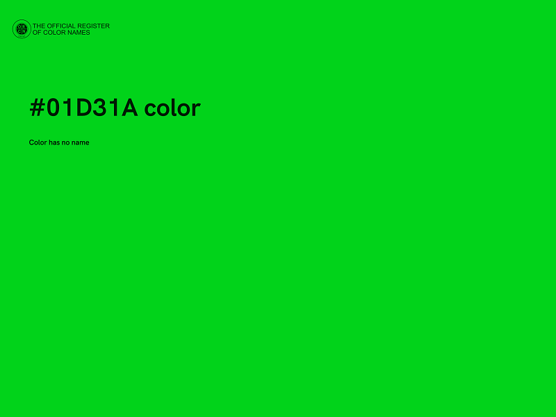 #01D31A color image