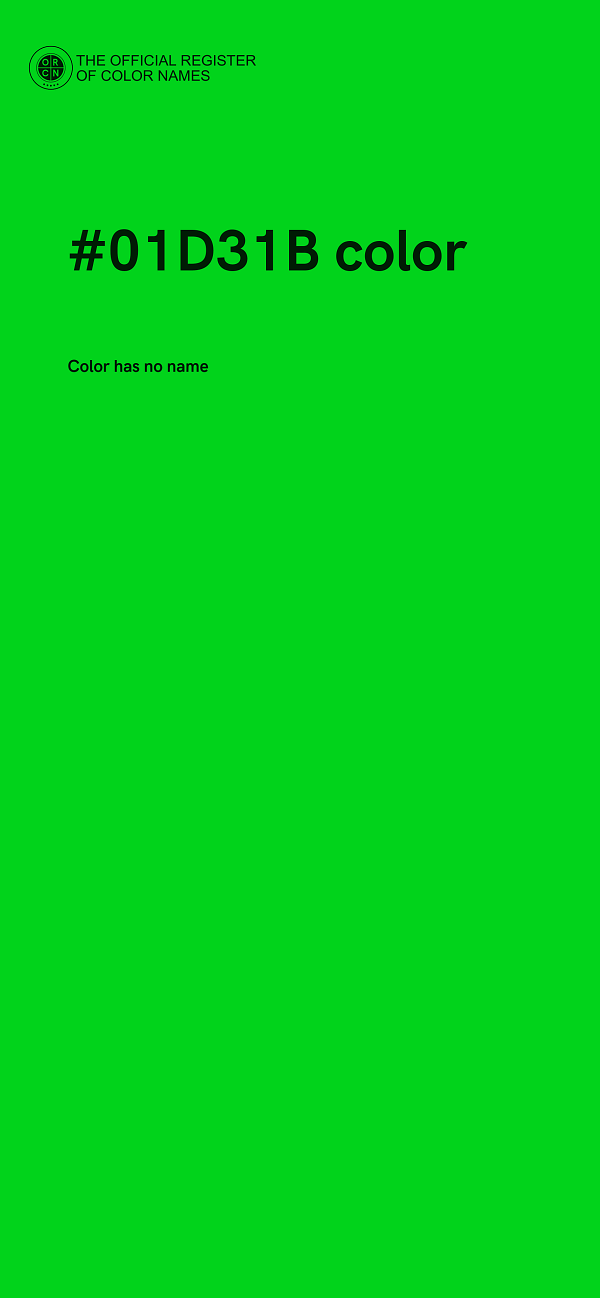#01D31B color image