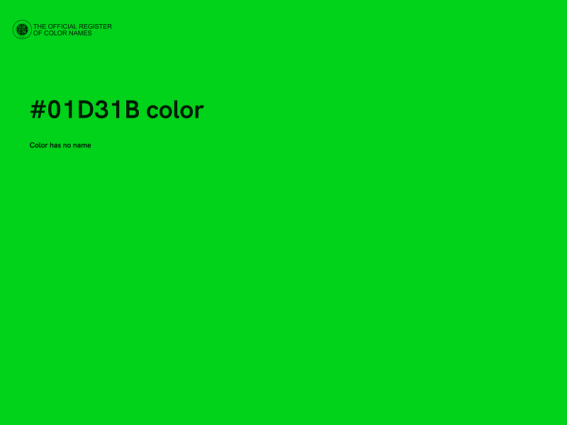 #01D31B color image