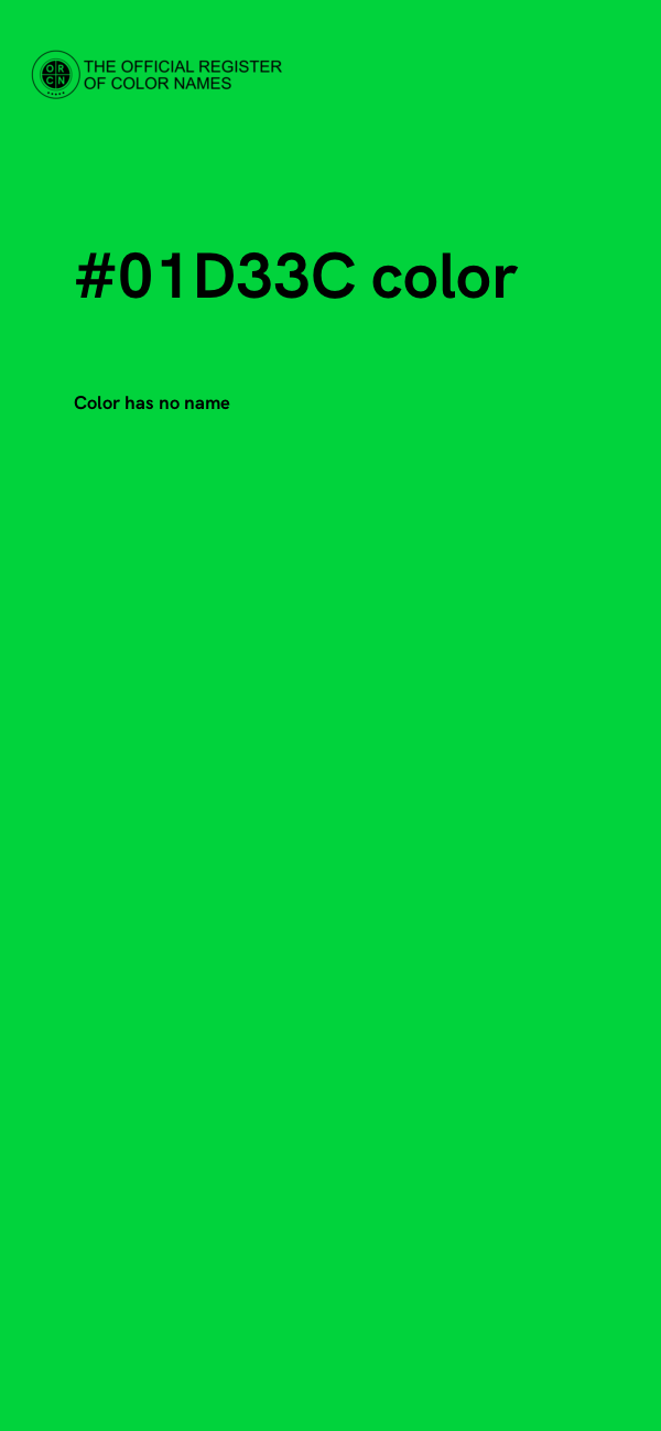 #01D33C color image