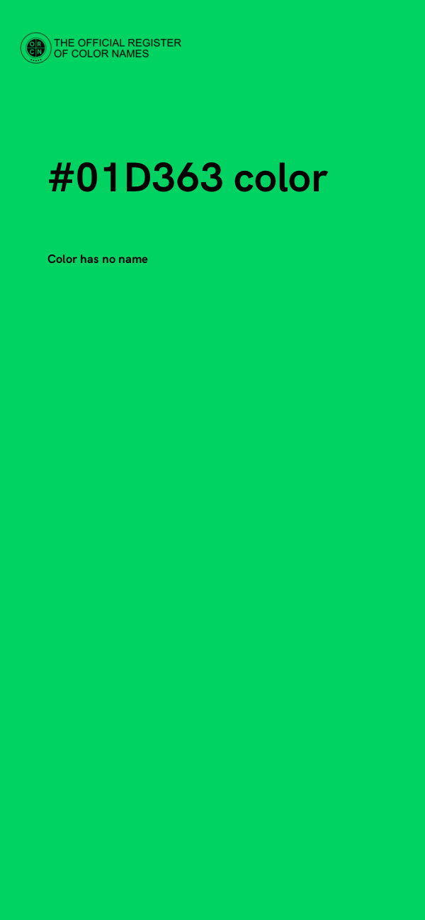 #01D363 color image