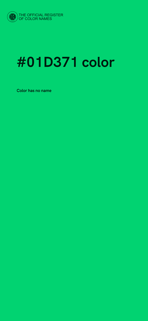 #01D371 color image