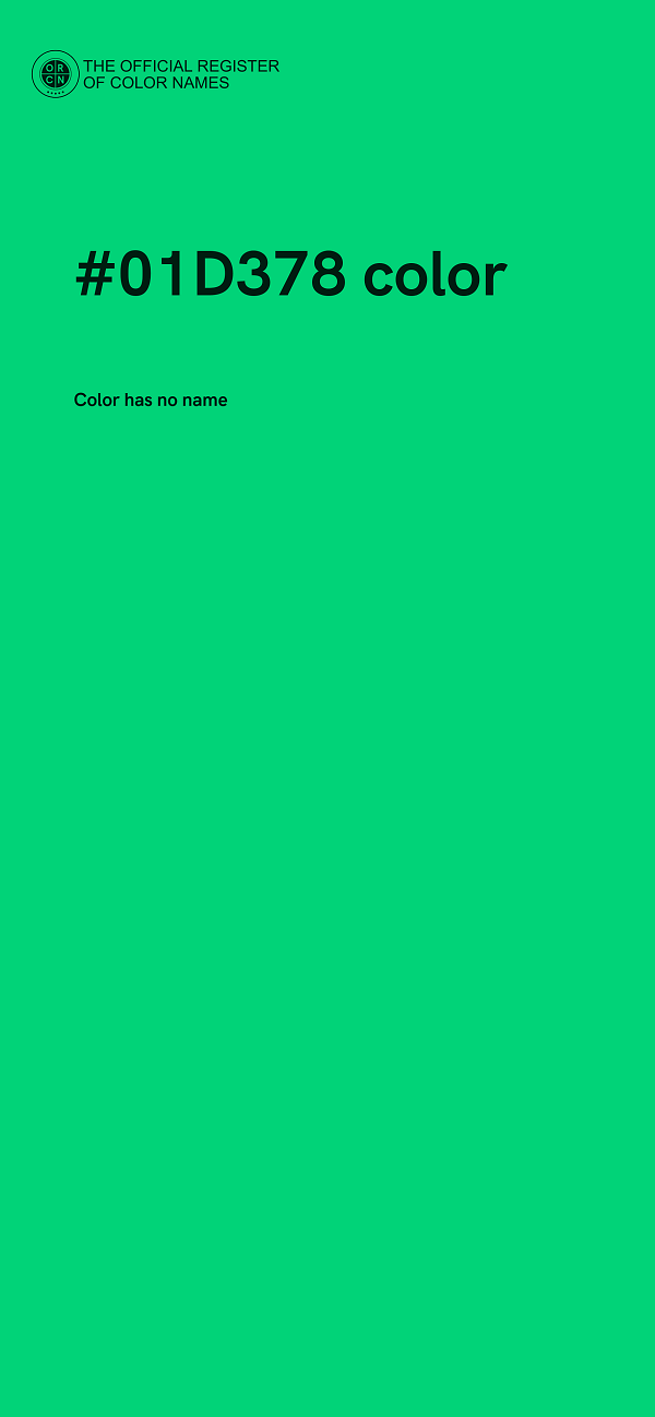#01D378 color image
