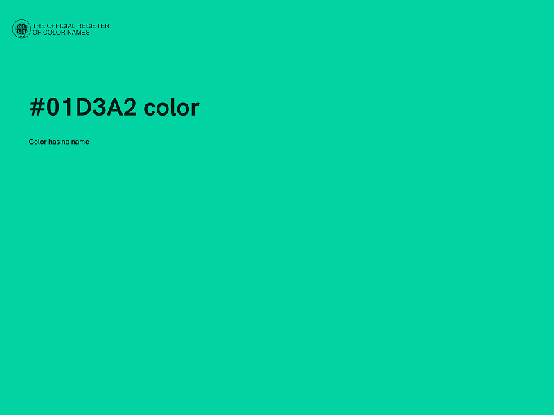 #01D3A2 color image