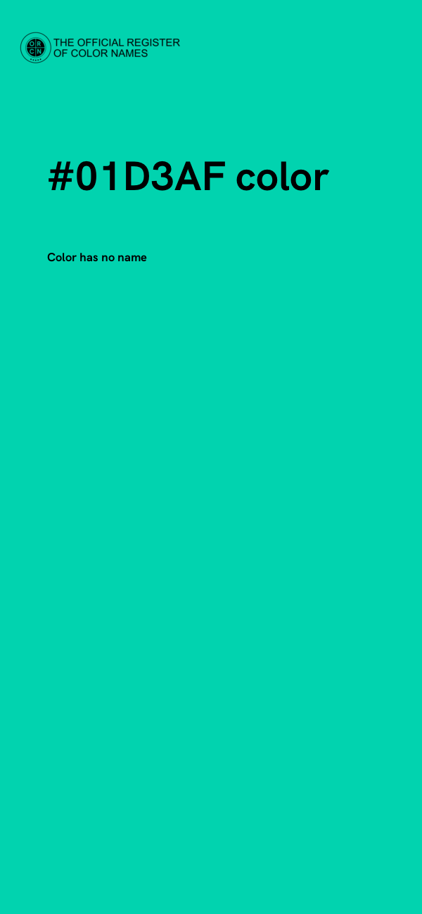 #01D3AF color image