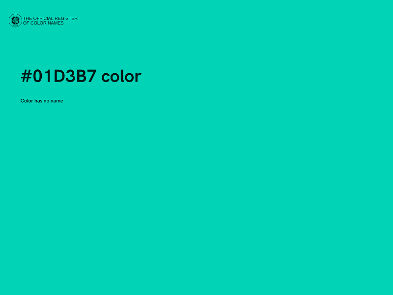 #01D3B7 color image