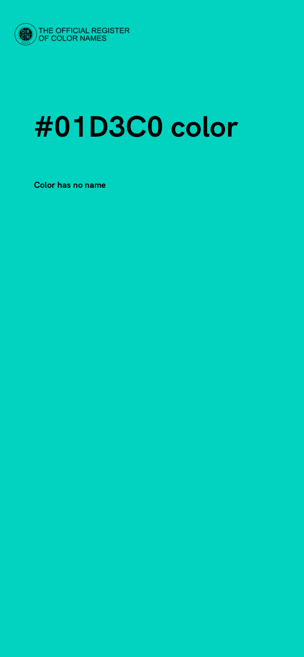 #01D3C0 color image