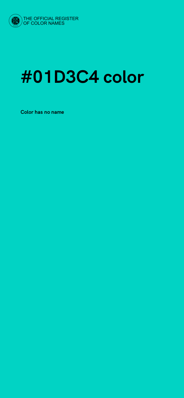 #01D3C4 color image