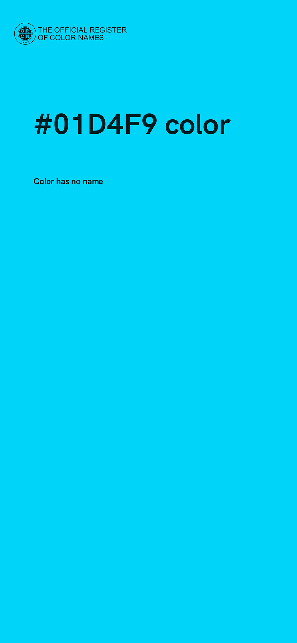 #01D4F9 color image