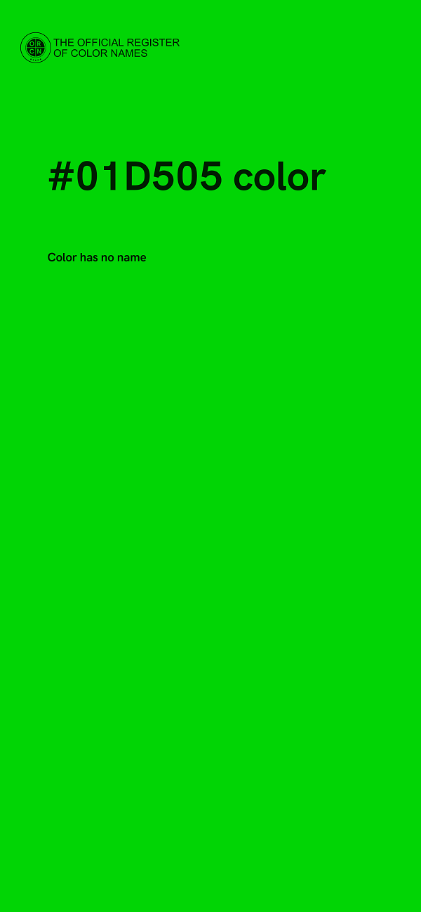 #01D505 color image