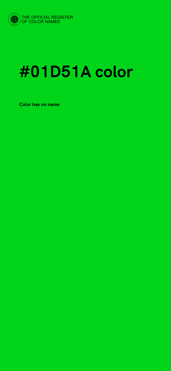 #01D51A color image
