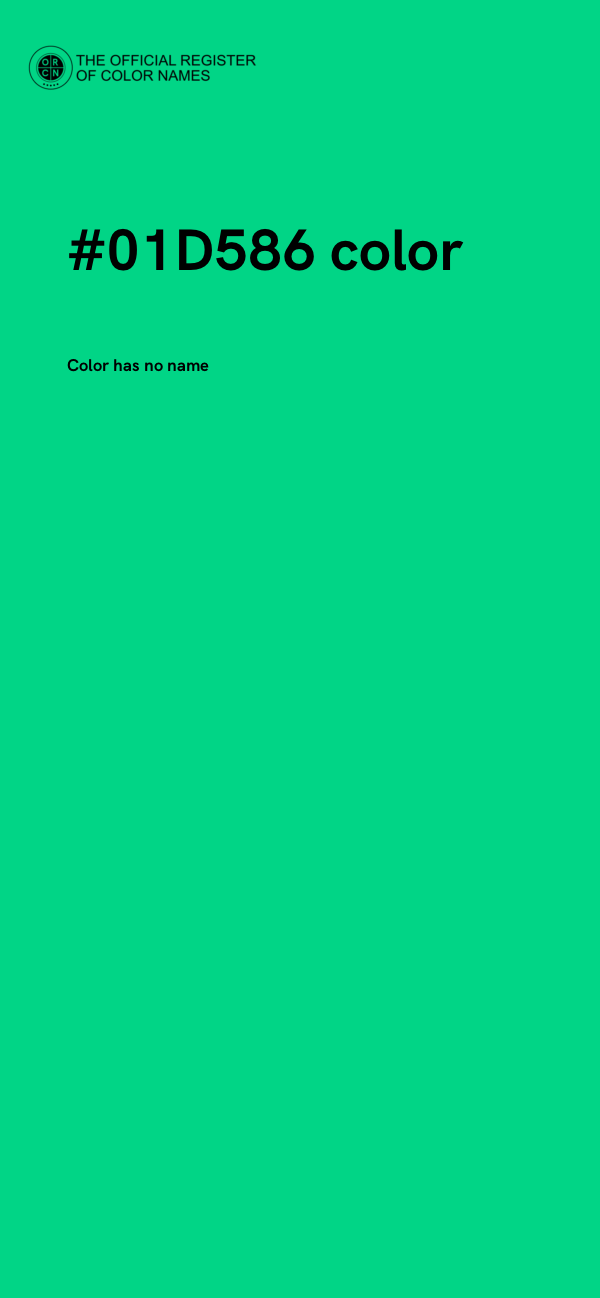 #01D586 color image
