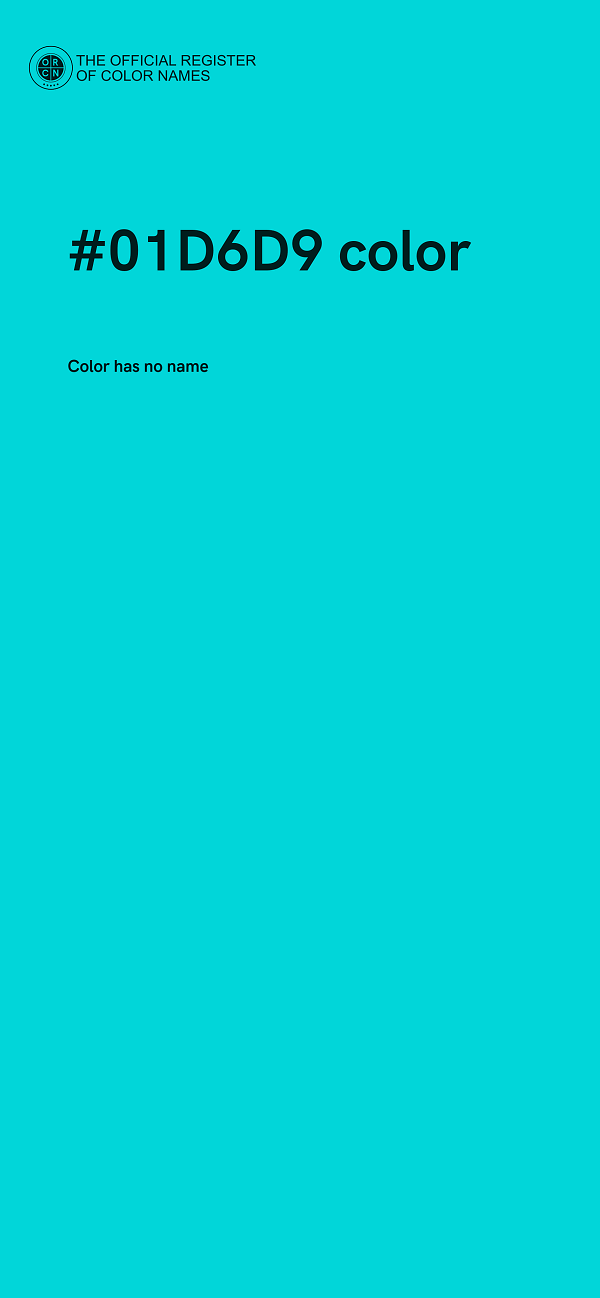 #01D6D9 color image