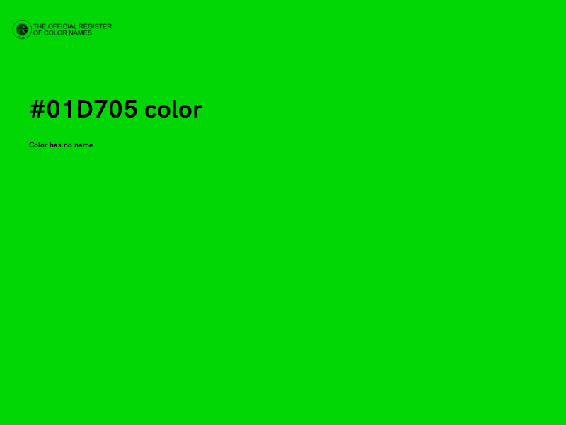 #01D705 color image
