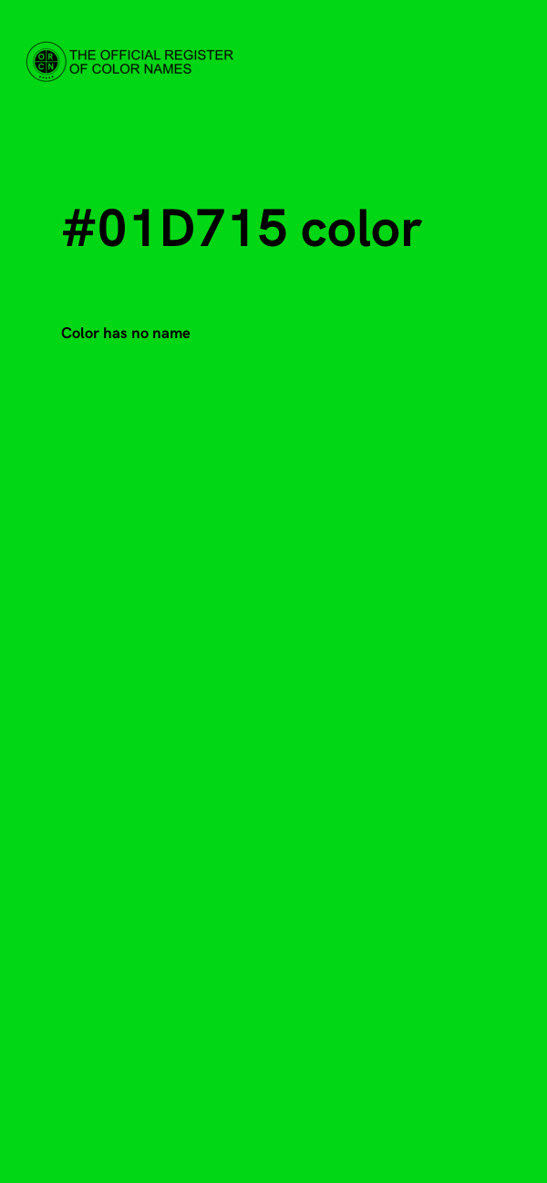 #01D715 color image