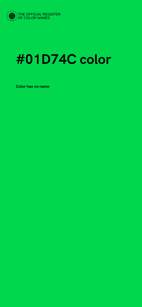 #01D74C color image