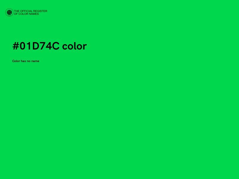 #01D74C color image