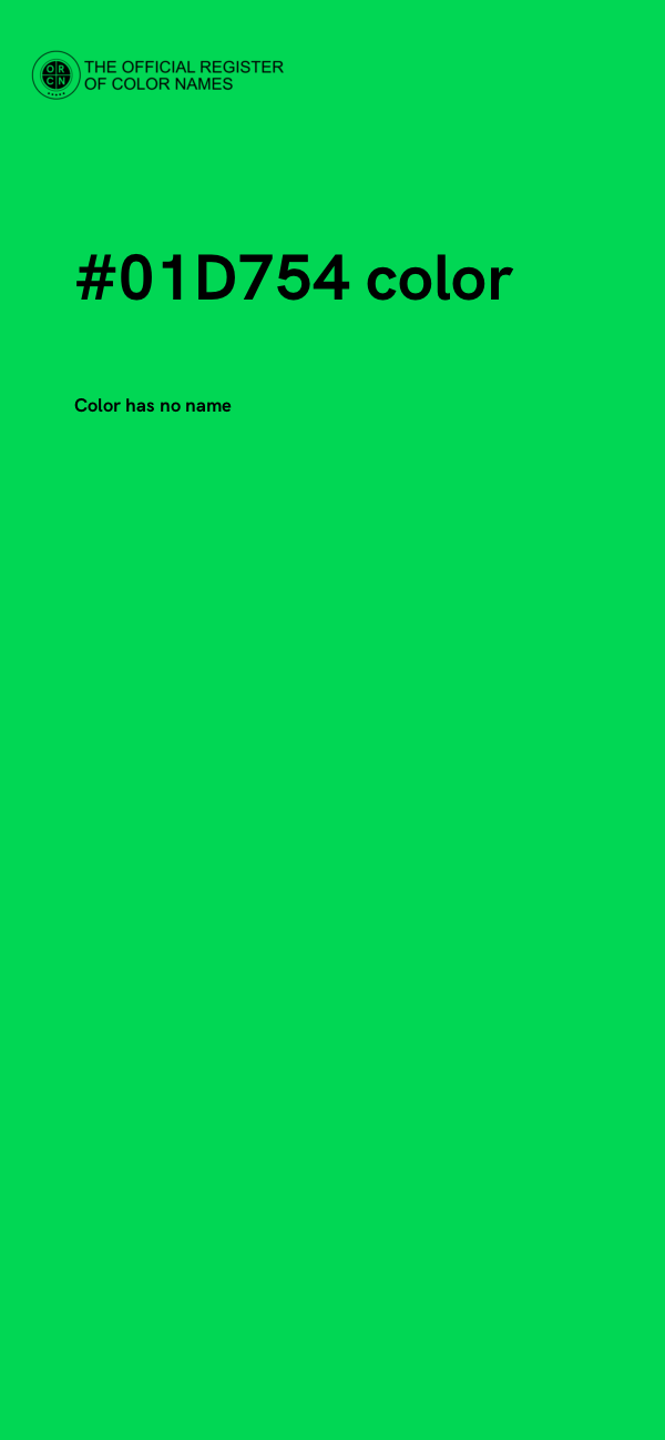 #01D754 color image