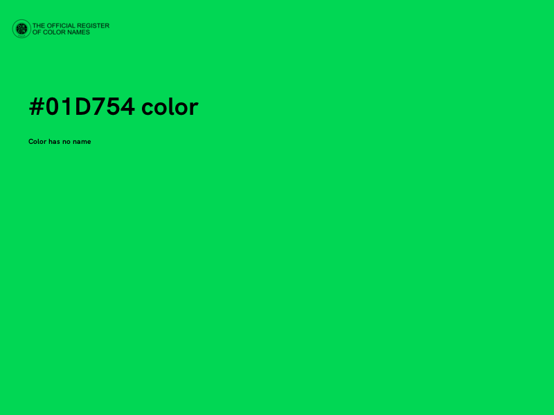 #01D754 color image