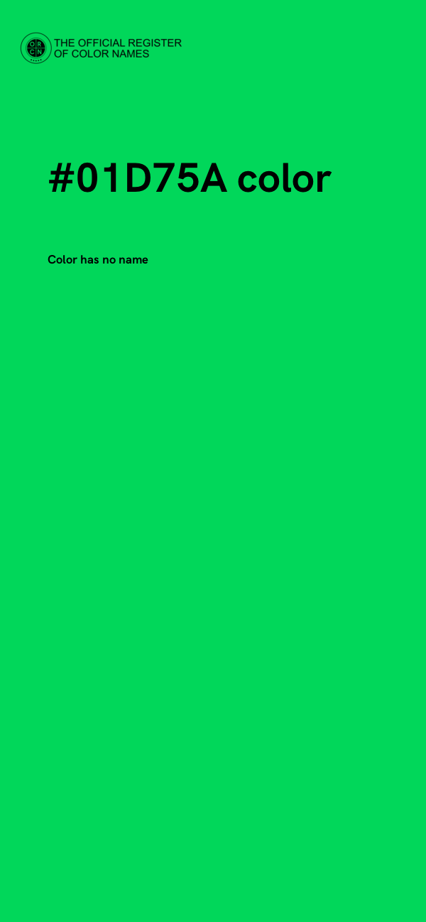 #01D75A color image