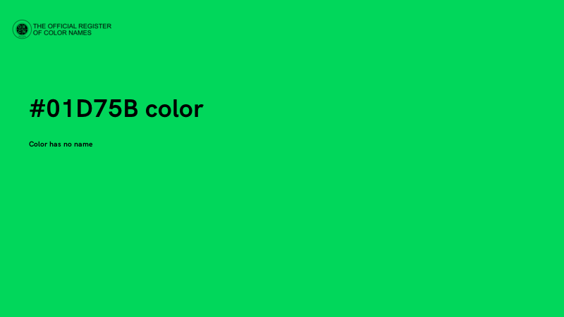 #01D75B color image