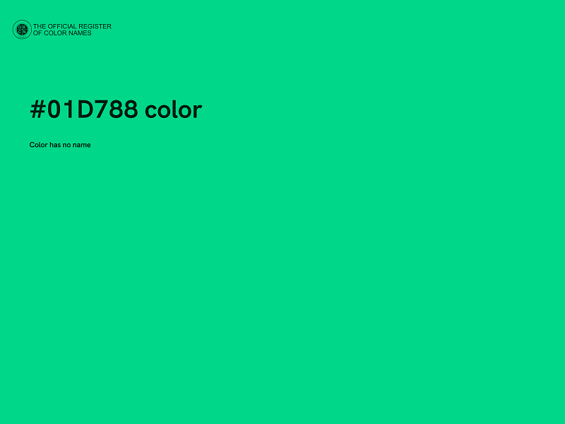 #01D788 color image