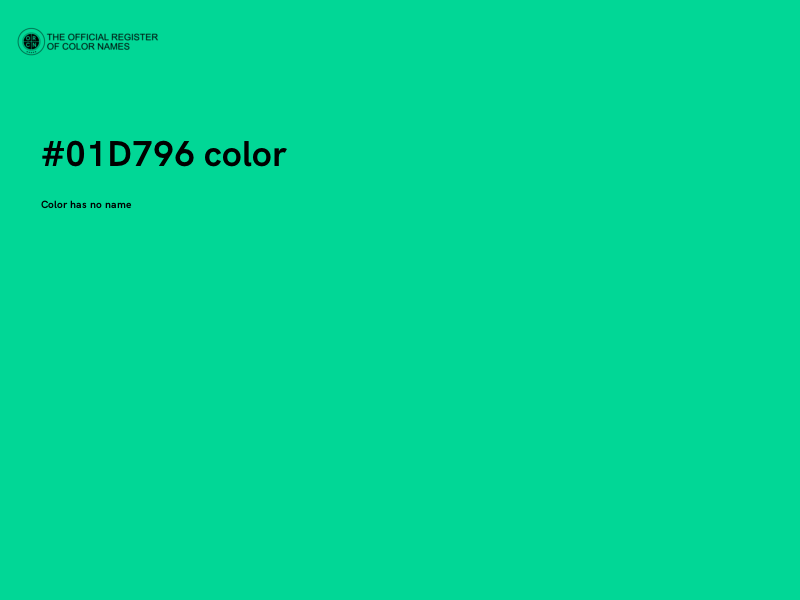 #01D796 color image