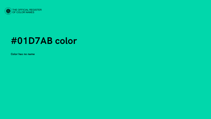 #01D7AB color image
