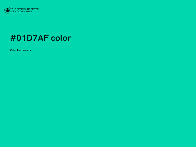 #01D7AF color image