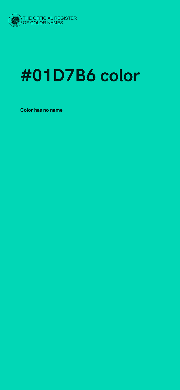 #01D7B6 color image