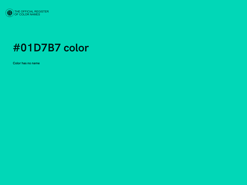 #01D7B7 color image