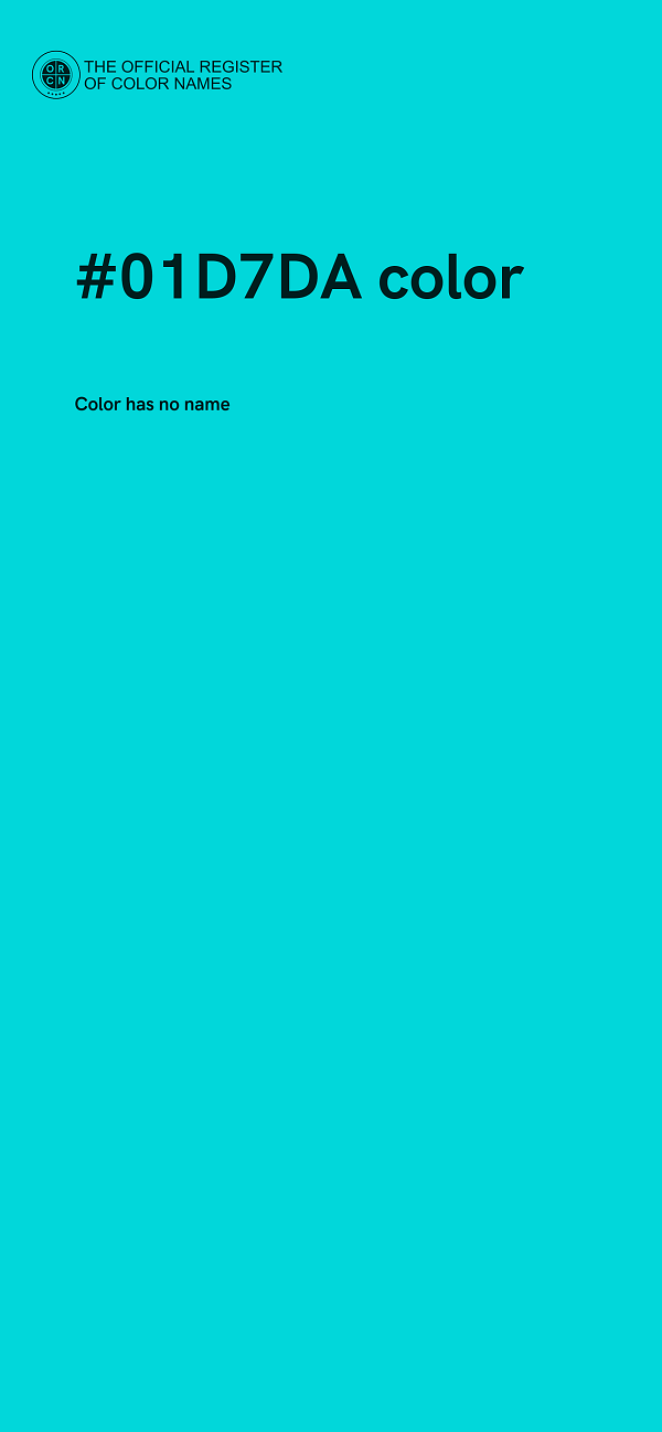 #01D7DA color image