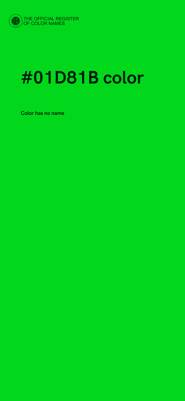 #01D81B color image