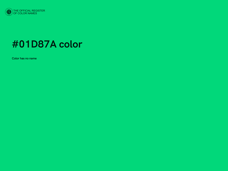 #01D87A color image