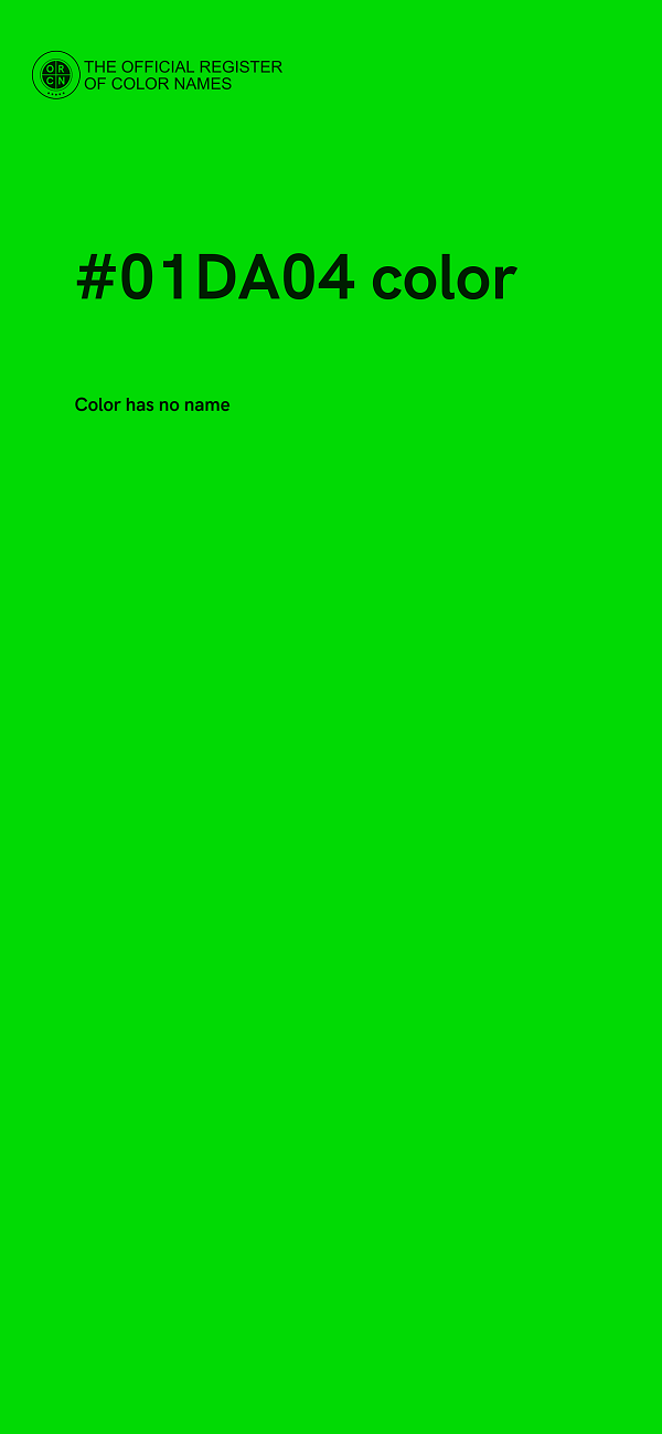 #01DA04 color image