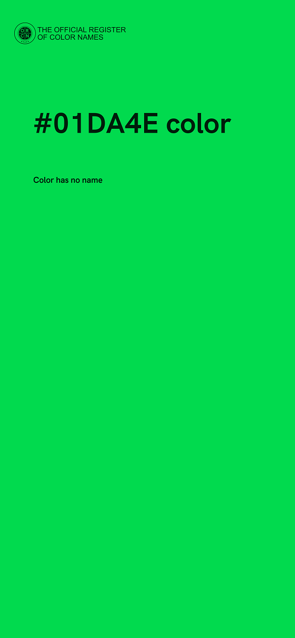 #01DA4E color image