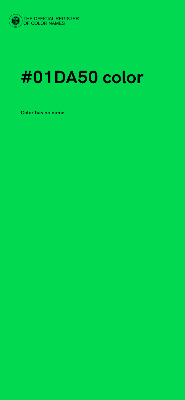 #01DA50 color image