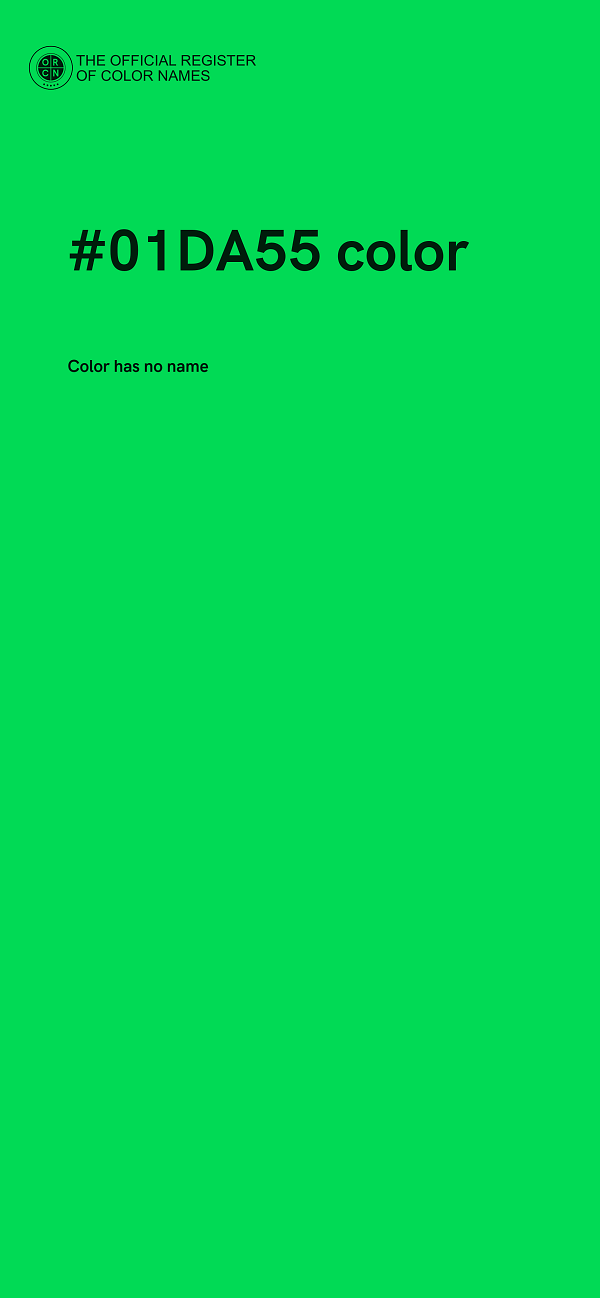 #01DA55 color image