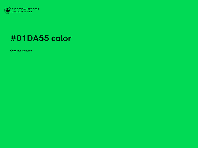 #01DA55 color image