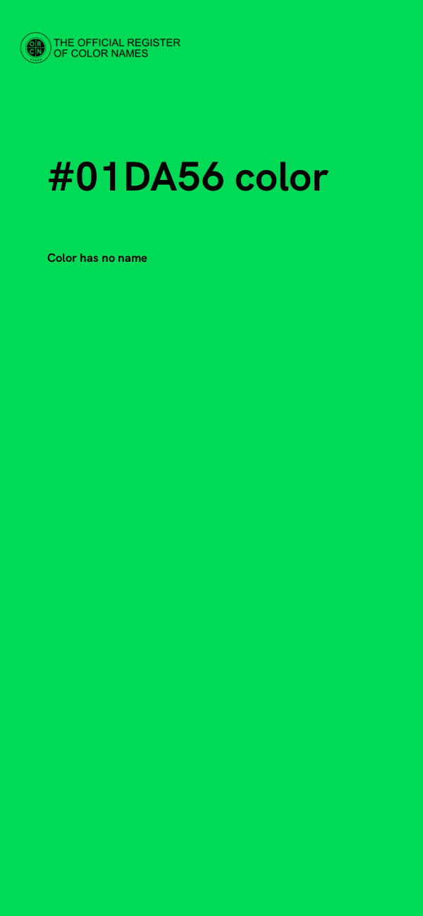 #01DA56 color image