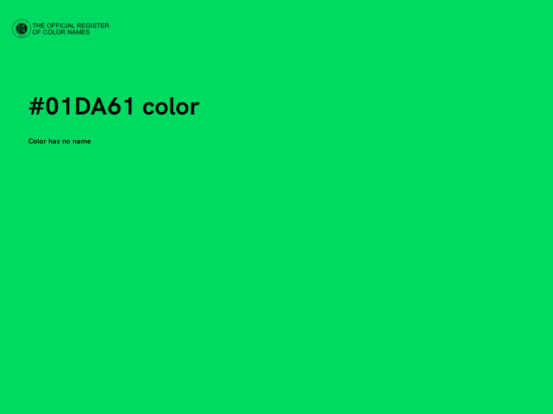 #01DA61 color image