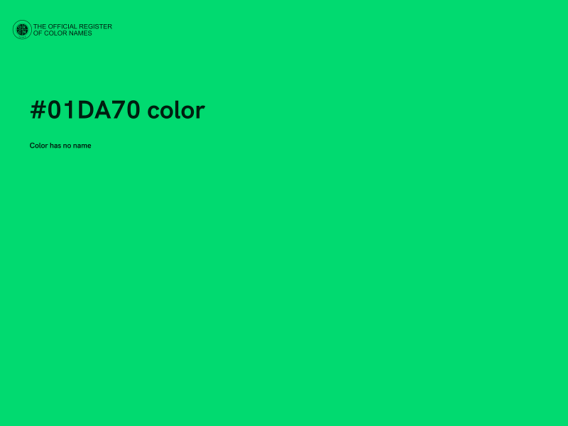 #01DA70 color image