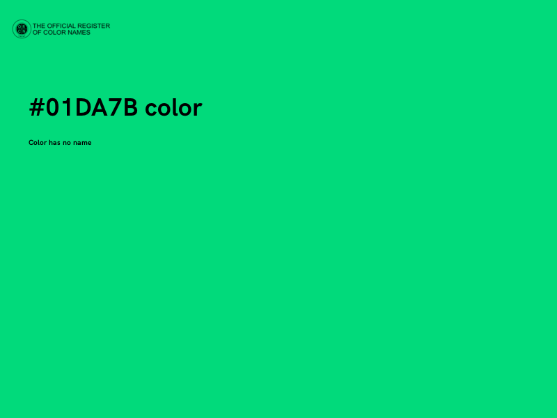 #01DA7B color image