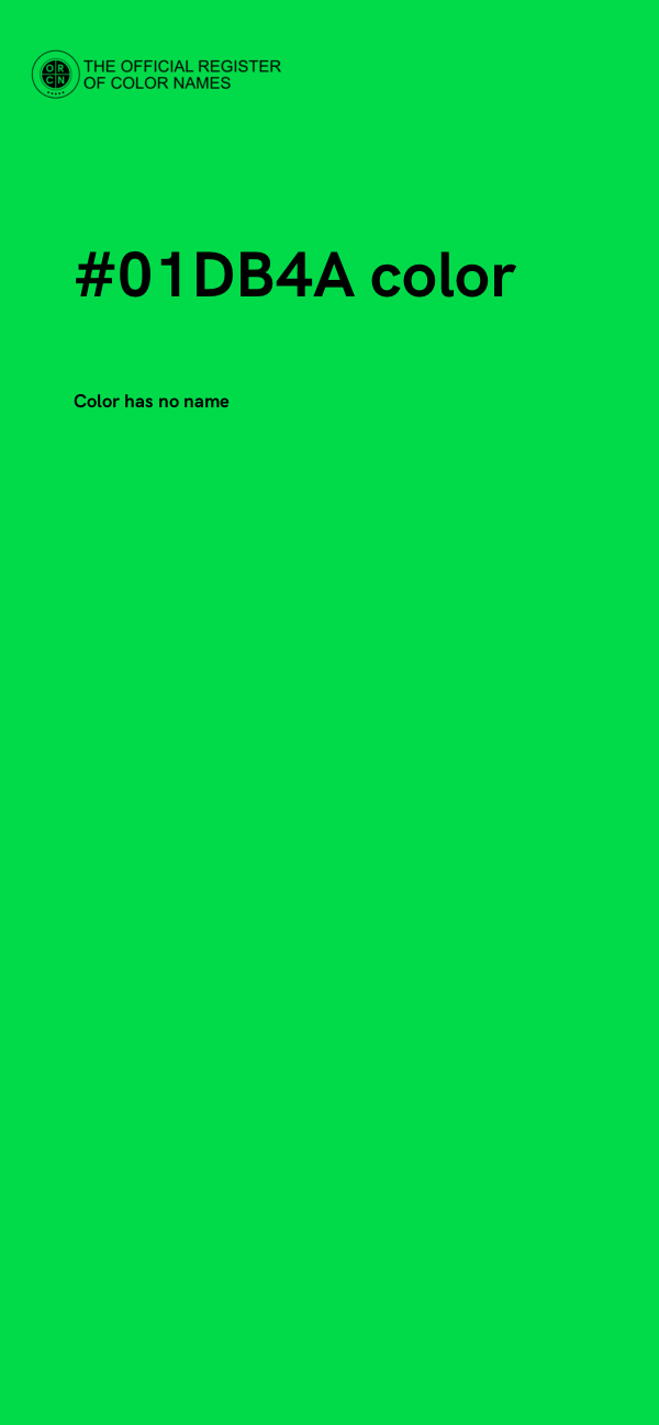 #01DB4A color image