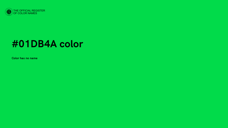 #01DB4A color image