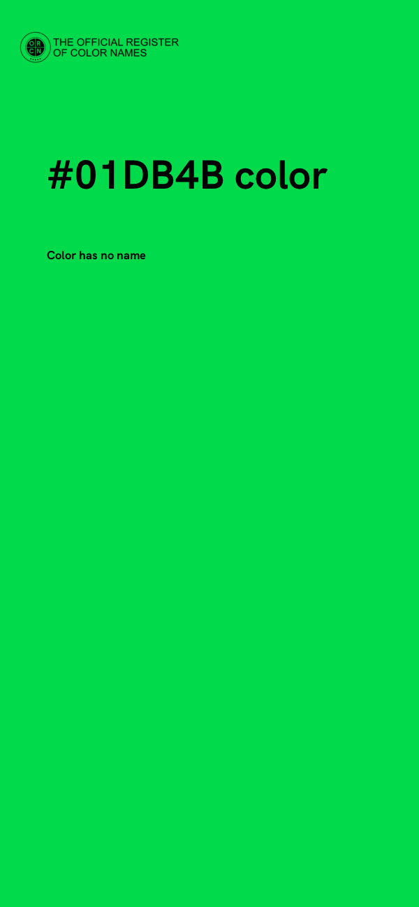 #01DB4B color image