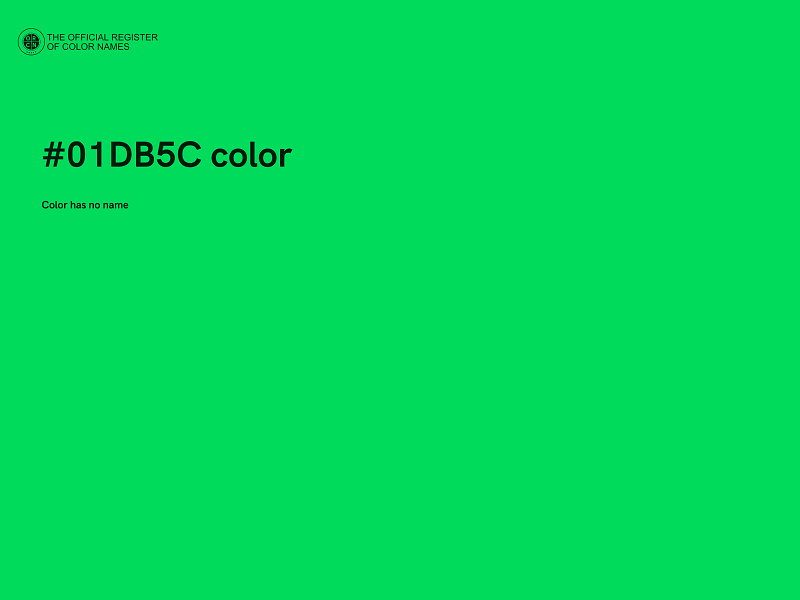 #01DB5C color image